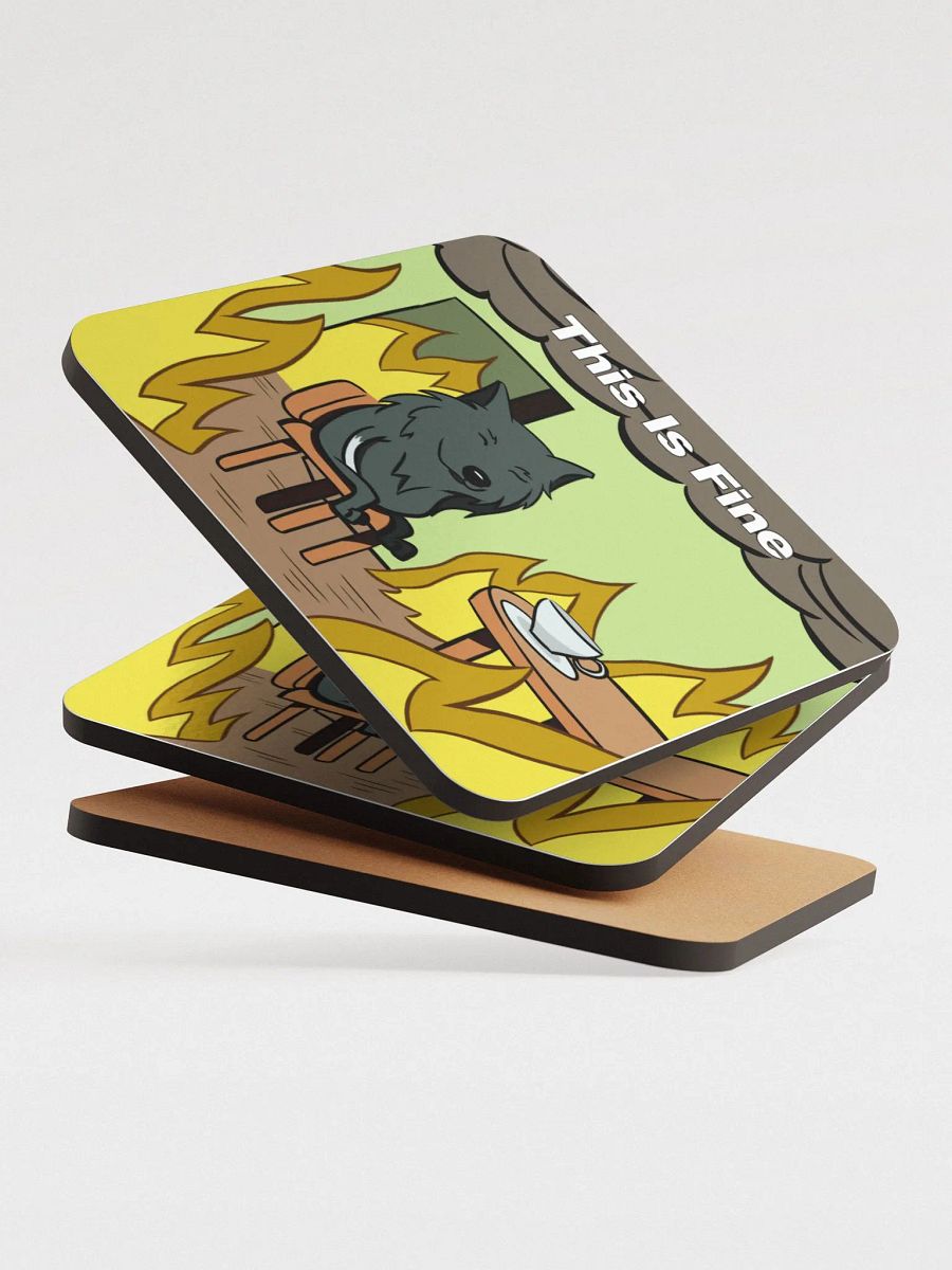 This Is Fine Coaster product image (4)