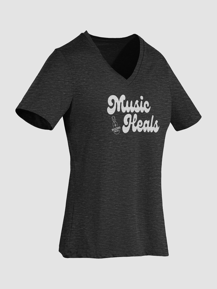 Music Heals V-Neck Tee product image (4)