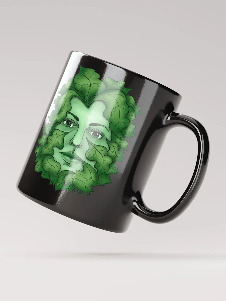 Green Goddess black coffee mug product image (5)