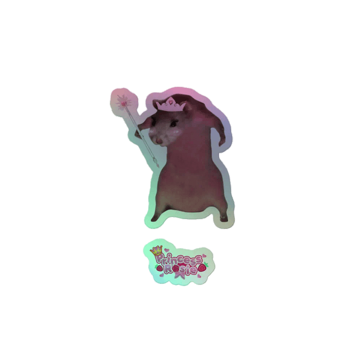 Princess Rat Holographic Sticker product image (2)