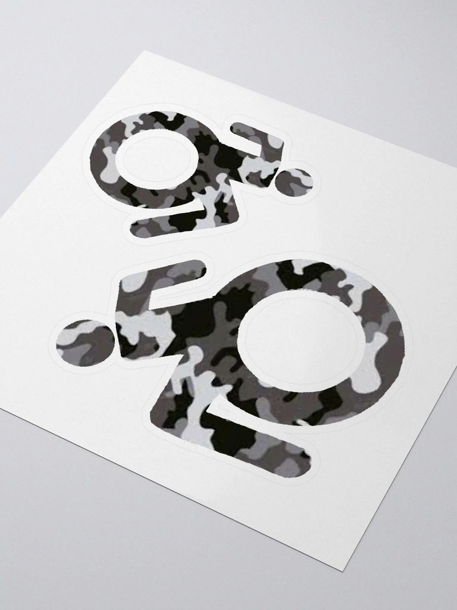 Wheelie, Dark Gray Camo Sticker Sheet product image (3)