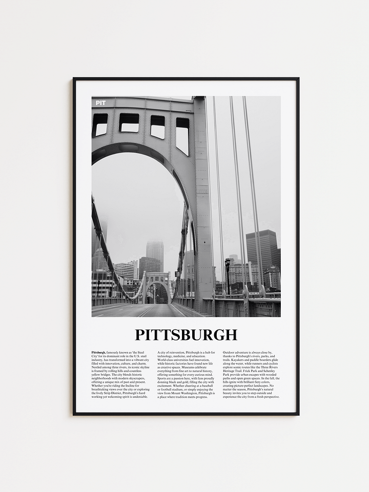 Pittsburgh 01 Newspaper Poster product image (1)