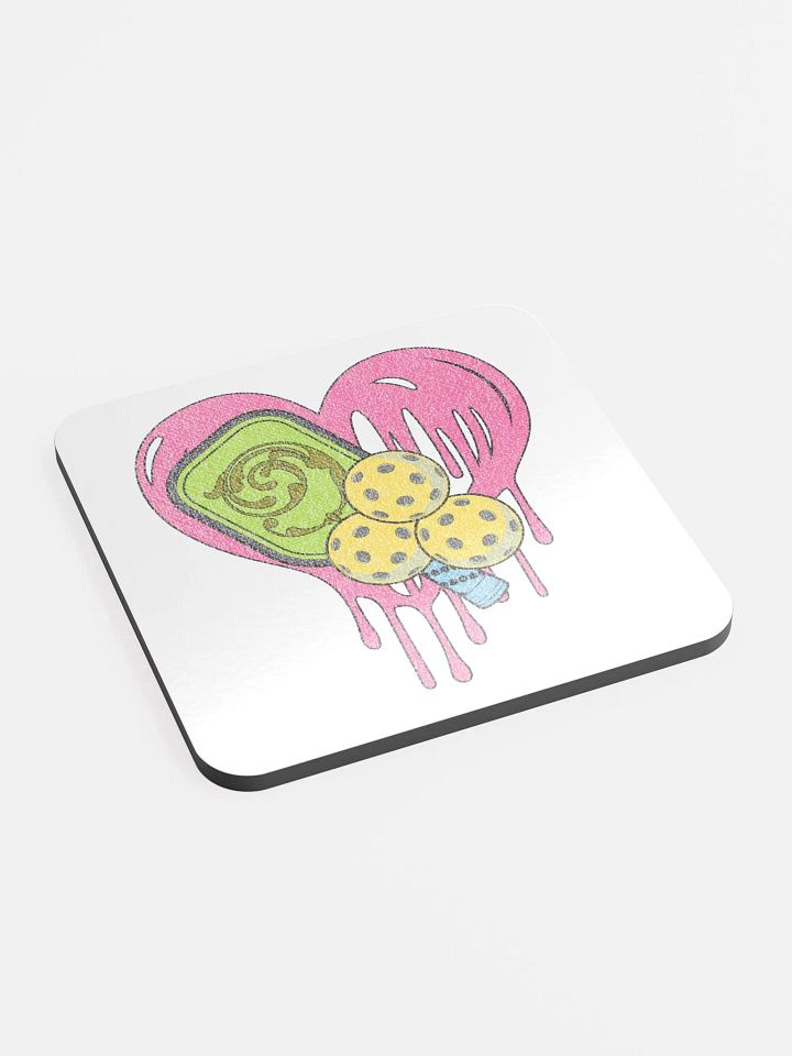 Heart Pickleball Melting Coaster Set product image (2)