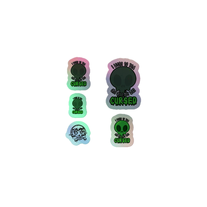 All I Got Was Cursed - Evoker - Holo Sticker Sheet product image (1)