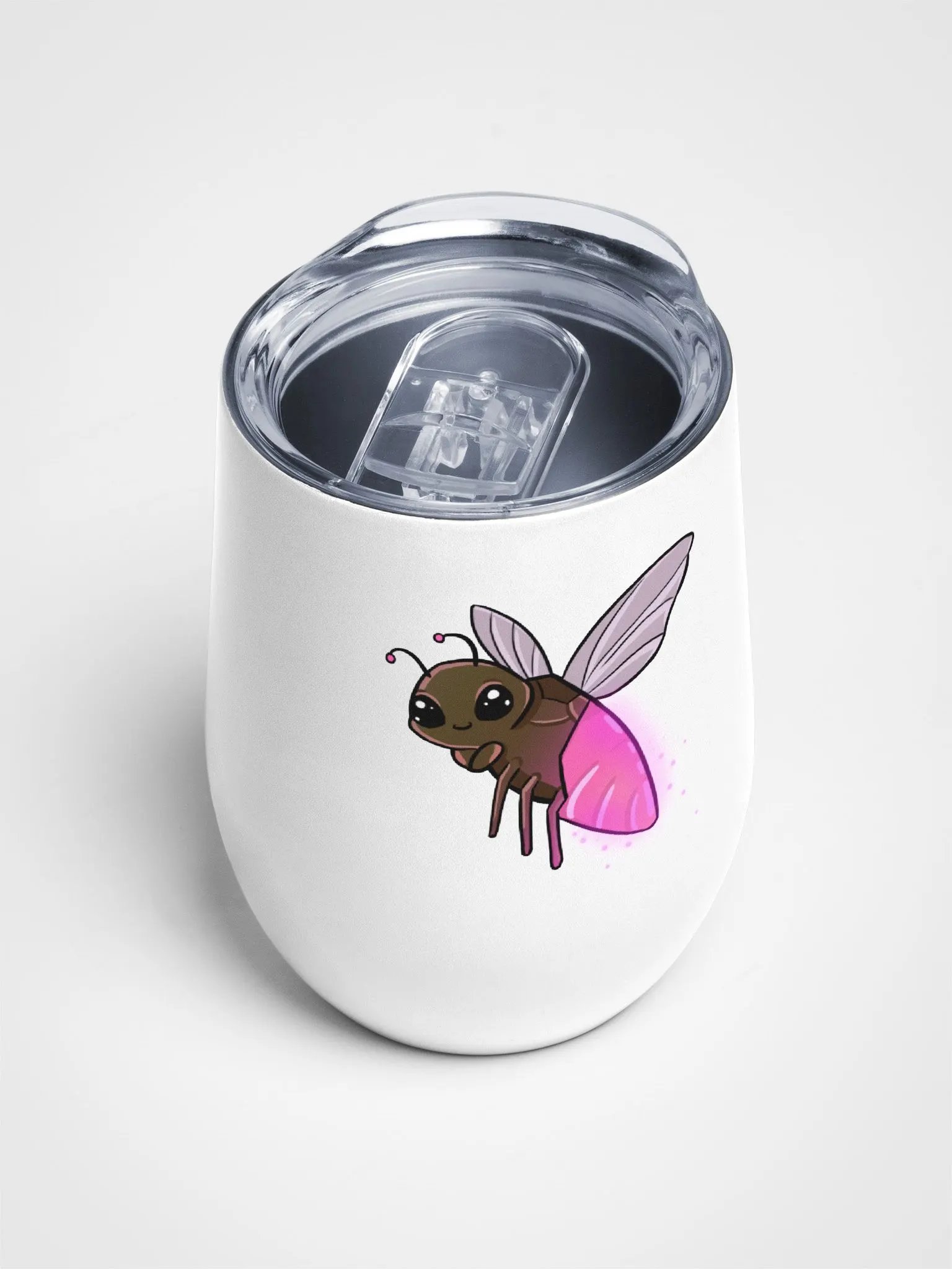 Pink Torchbug Wine Tumbler product image (4)
