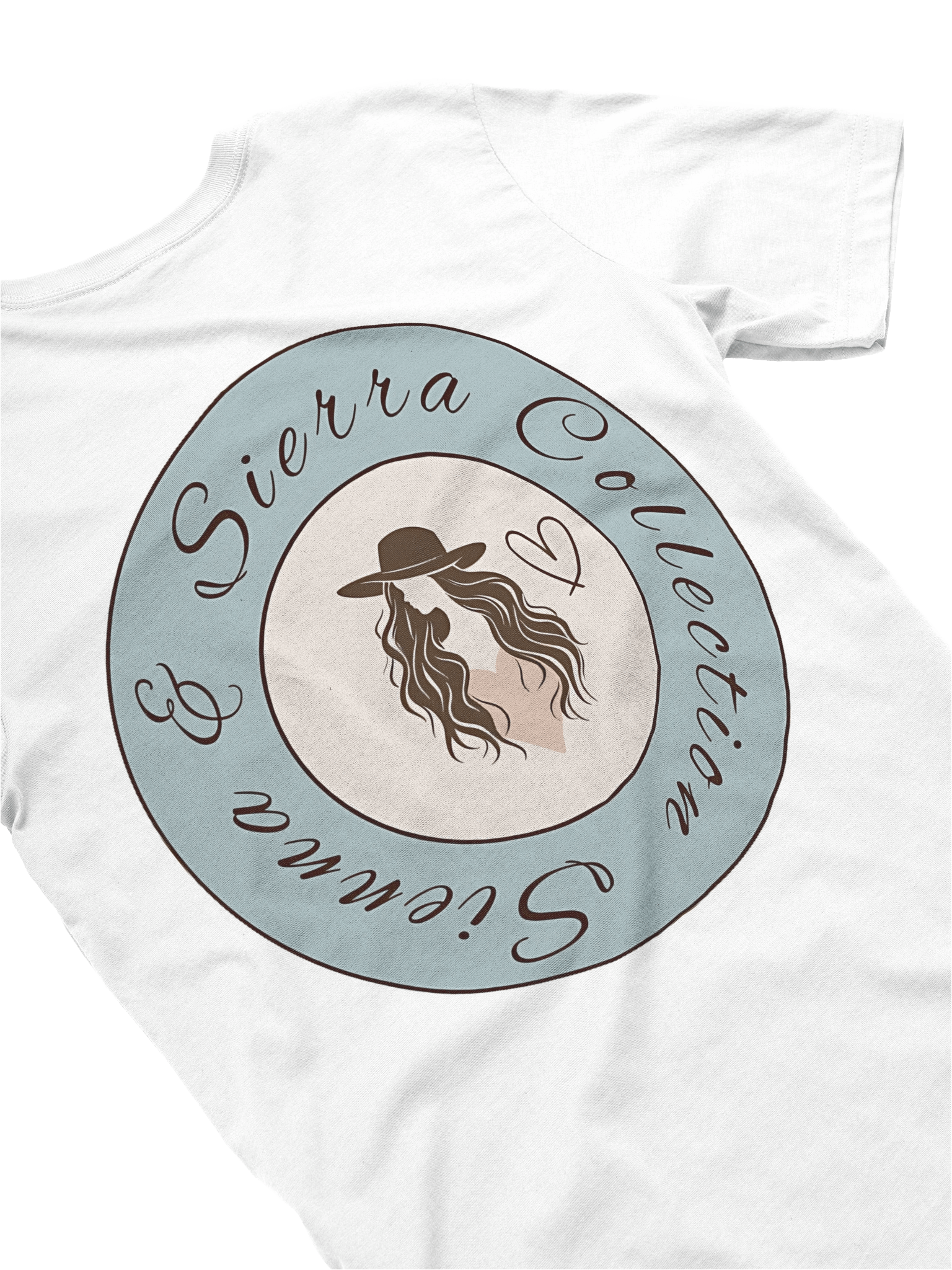 T-Shirt: Sienna & Sierra Collection T-Shirt – Branded (Dusty Blue) Wanderlust Style product image (6)