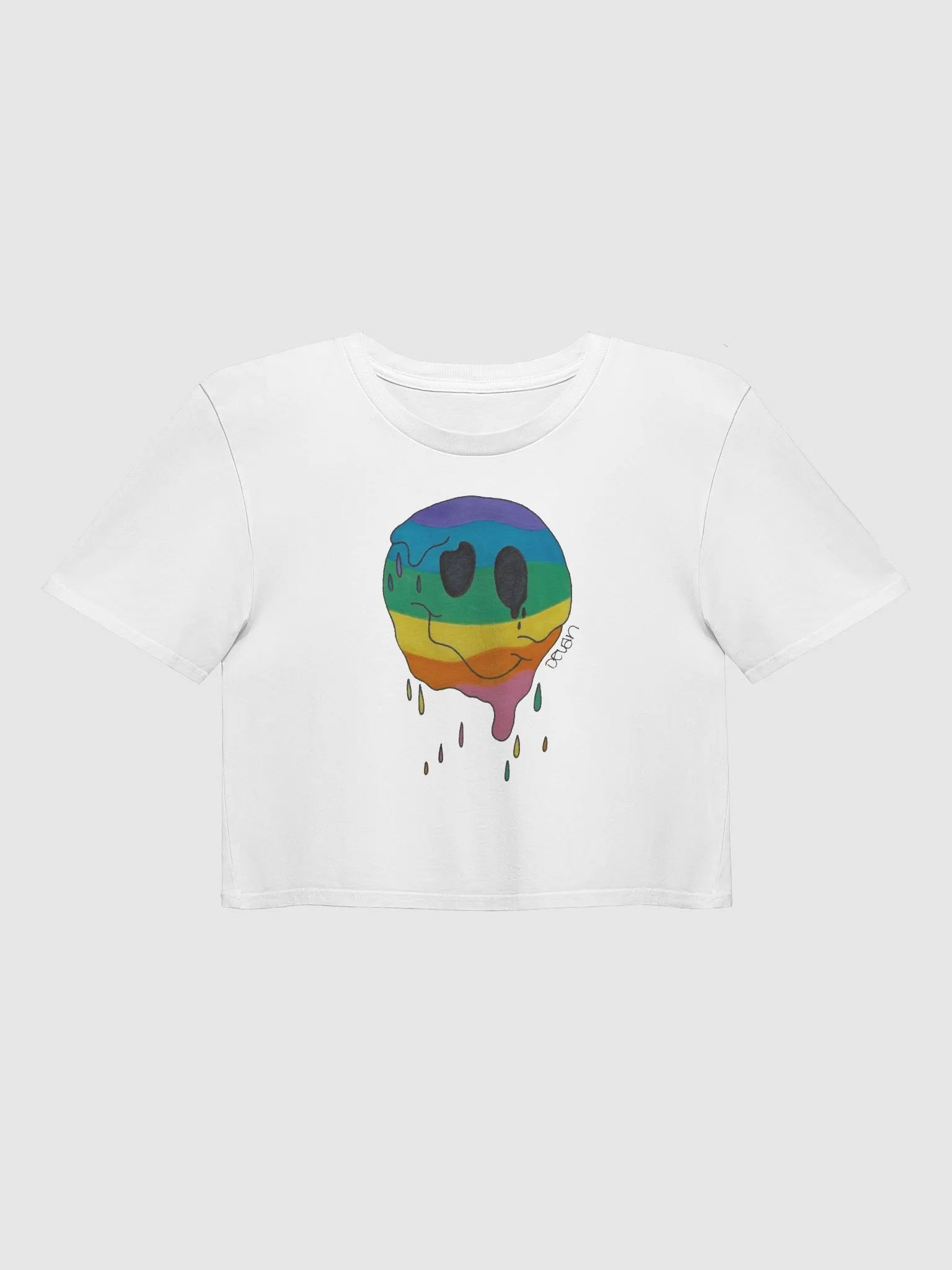 Melted Smiley Crop Top product image (1)