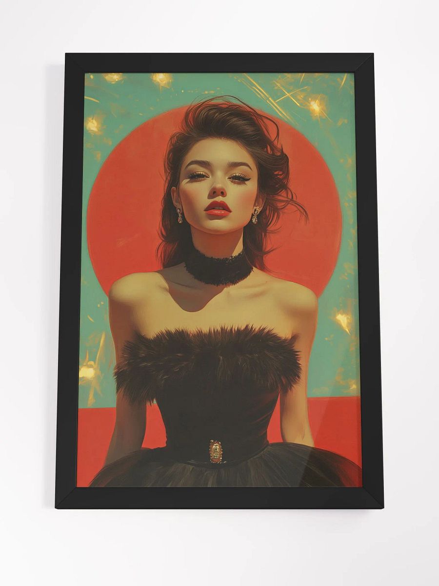 Femme Fatale Poster - Icon of Elegance - Framed product image (8)