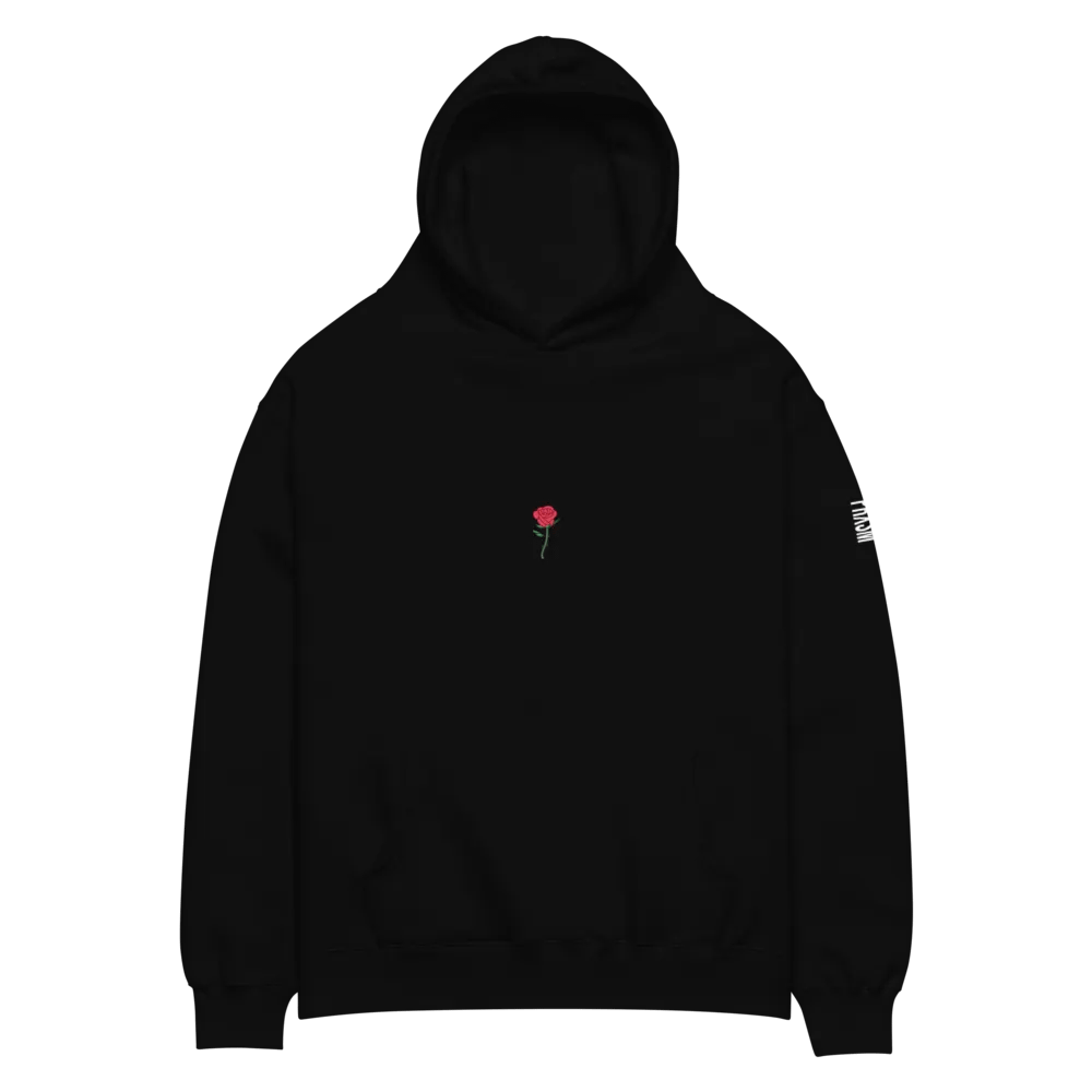 "ROSE" ⎼⎼⎼ BLACK 'ESSENTIAL' HOODIE product image (2)