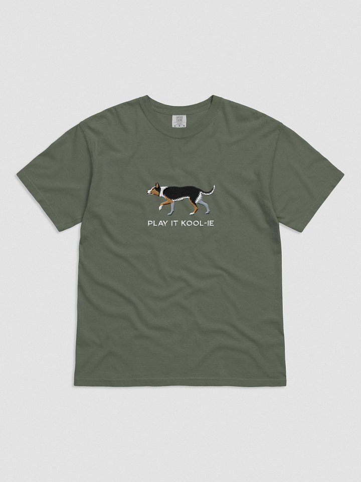 Play It Kool-ie T-Shirt(Embroidered) of an Australian Koolie(Tricolor) product image (21)
