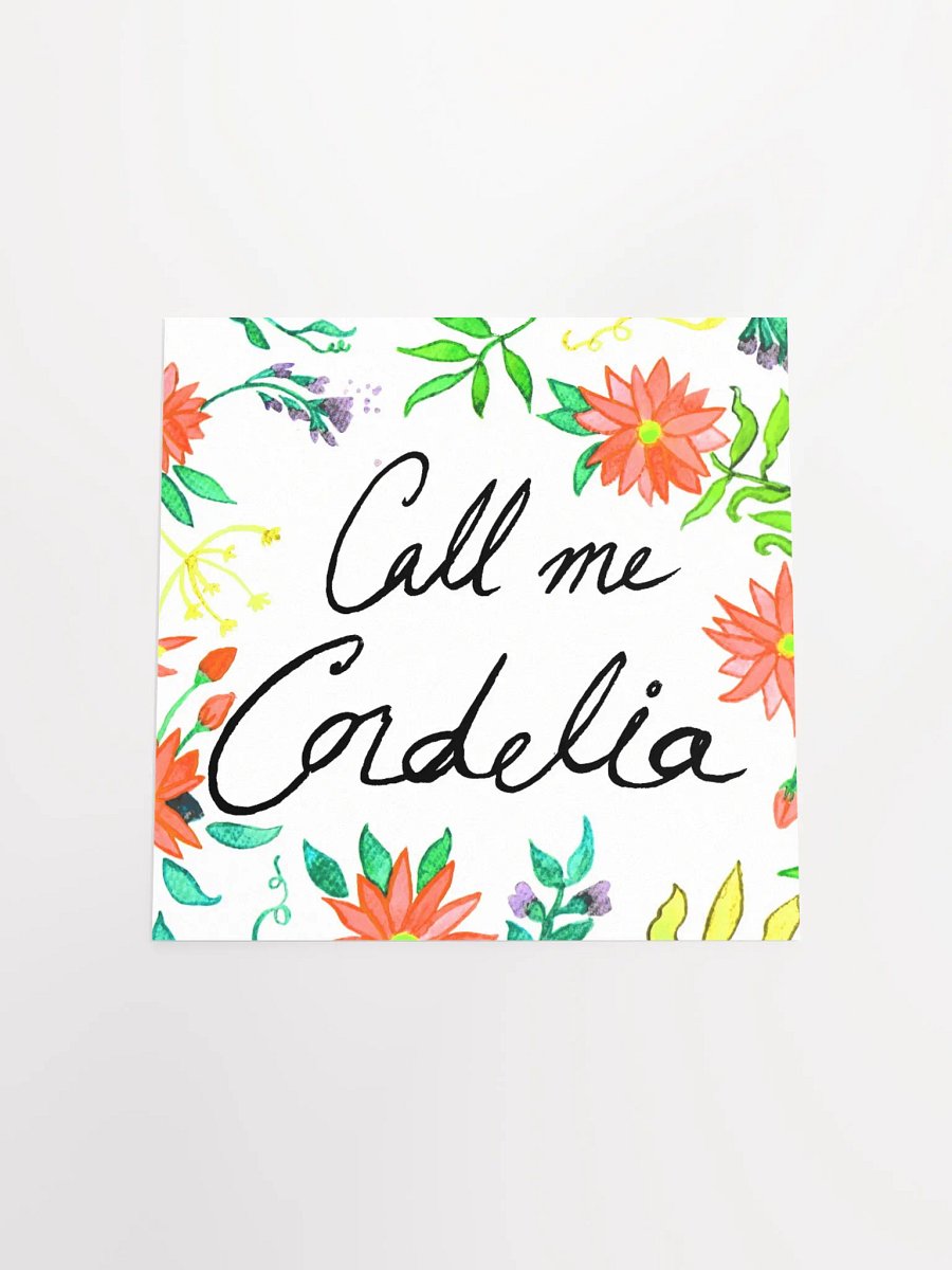 Call Me Cordelia – Red Flowers Print product image (8)