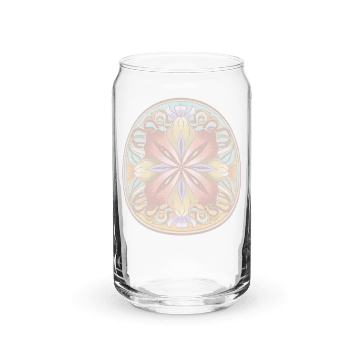 Crimson Floral Mandala - Can Glass product image (2)