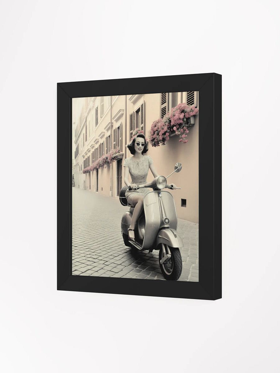 Vintage Scooter Ride Framed Poster product image (4)