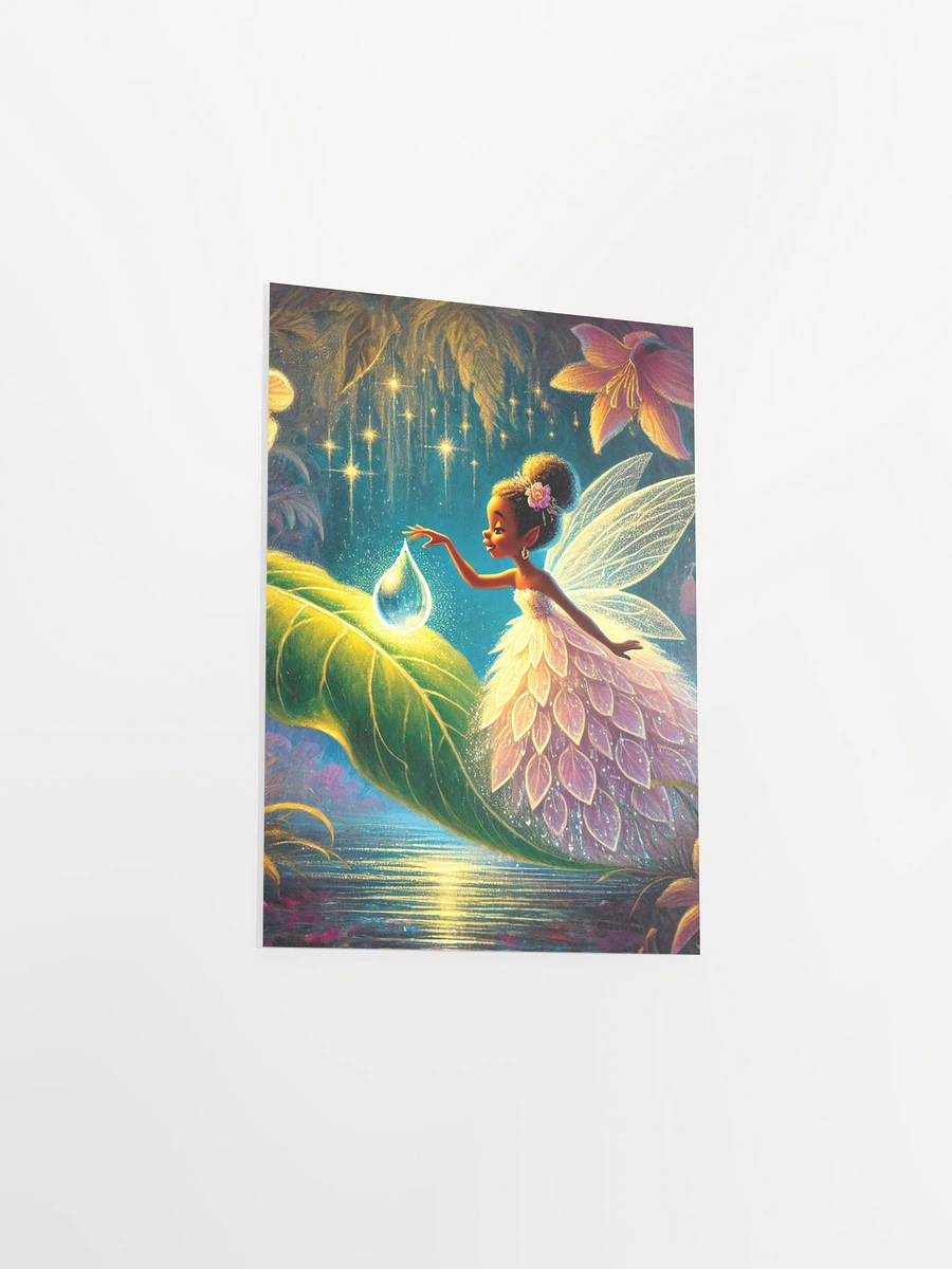 Whimsical Fairy with Dew Drop Premium Matte Poster product image (28)