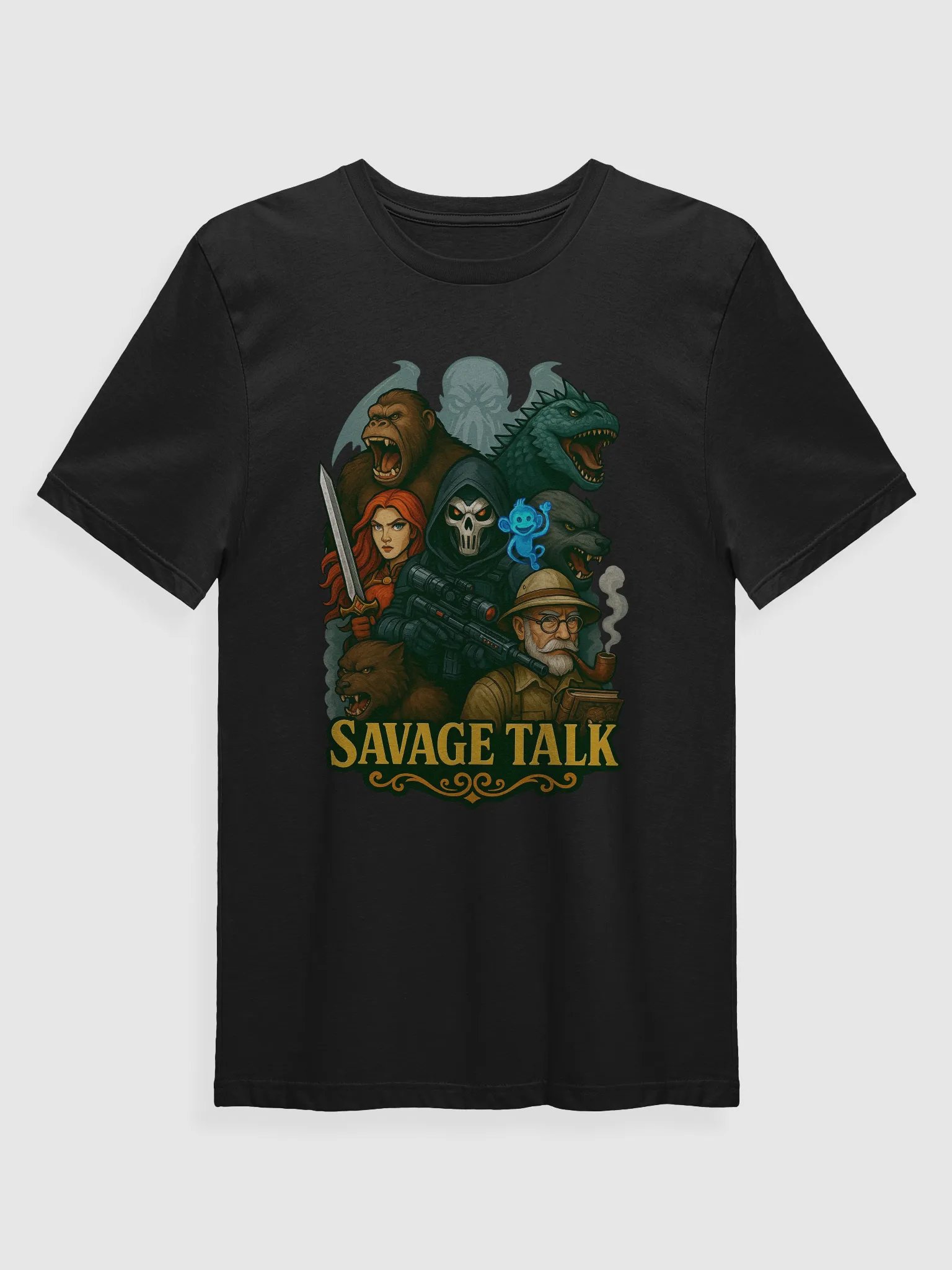 Savage Talk Stylized Illustrated T-Shirt product image (3)