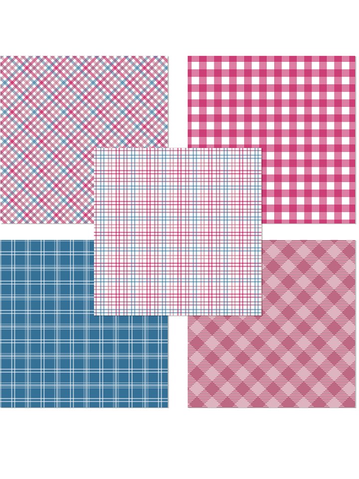 Palette 395 Plaid Patterns Digital Papers product image (2)
