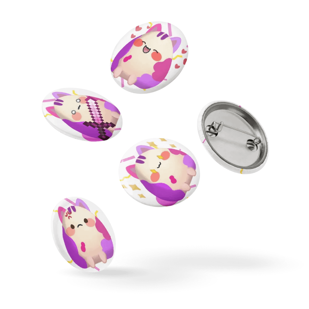 Kitty emote Pin Button Set product image (9)
