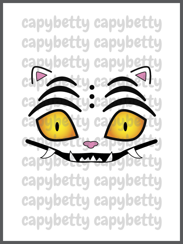 Tiger Face Print and Cut File PNG product image (1)