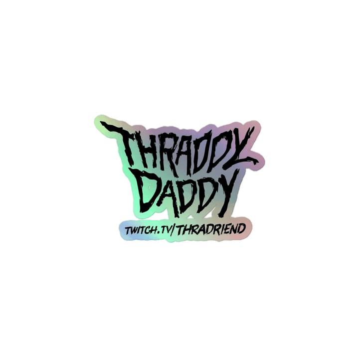 Thraddy Daddy Grunge Holographic sticker product image (1)