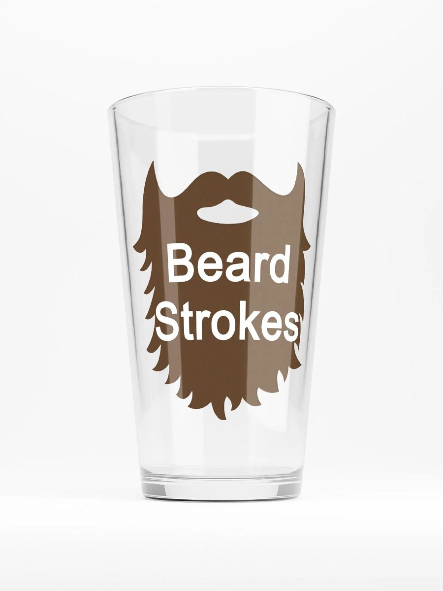 BEARD STROKES PINT GLASS product image (1)