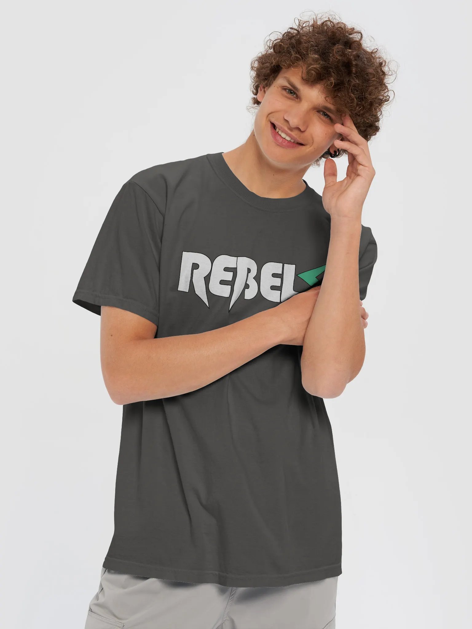 Rebels T-Shirt | Gray w/ White/Green product image (5)