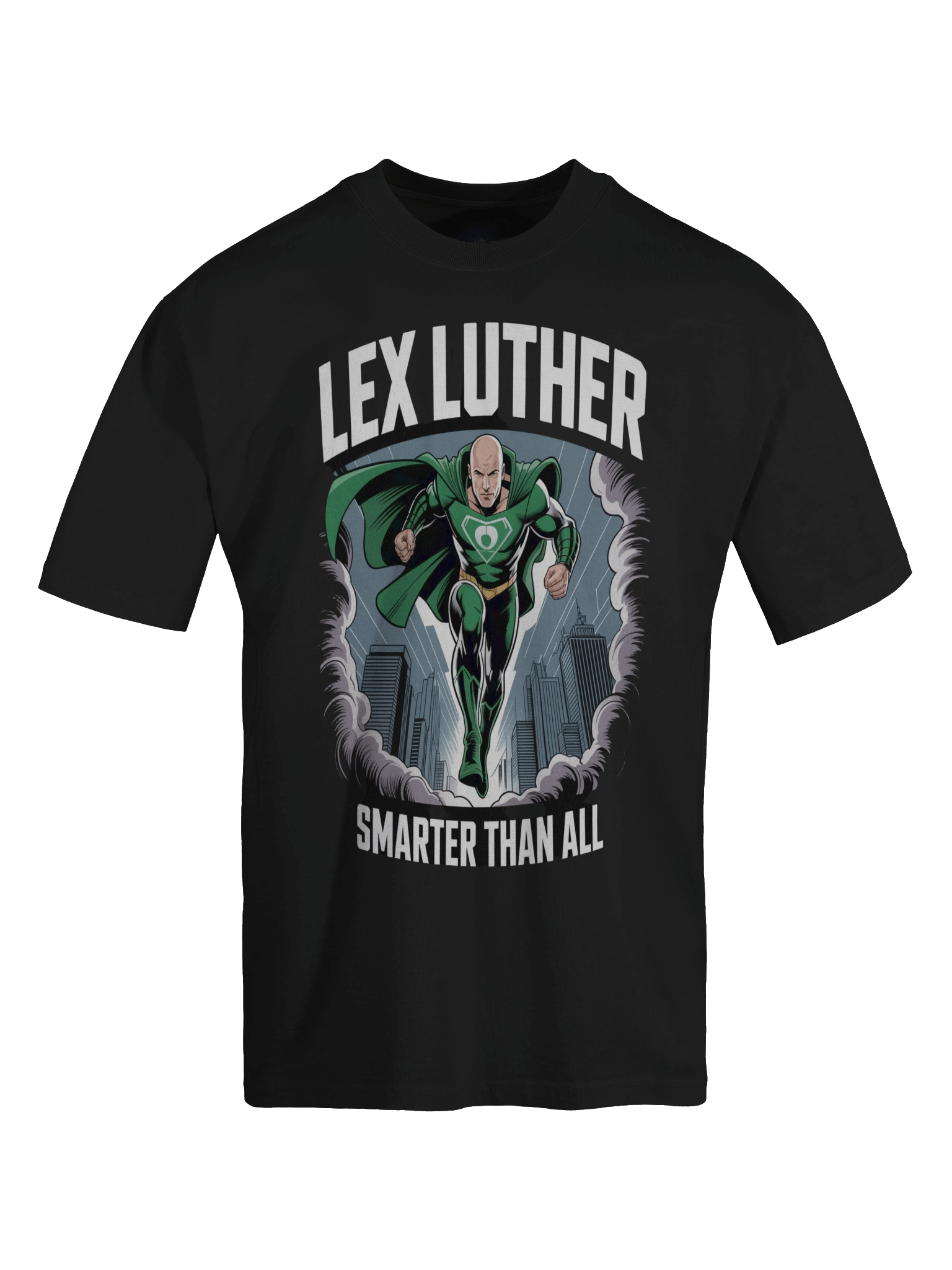 Lex Luthor's Emerald Supremacy Surge – Premium Oversized Faded T-Shirt product image (1)