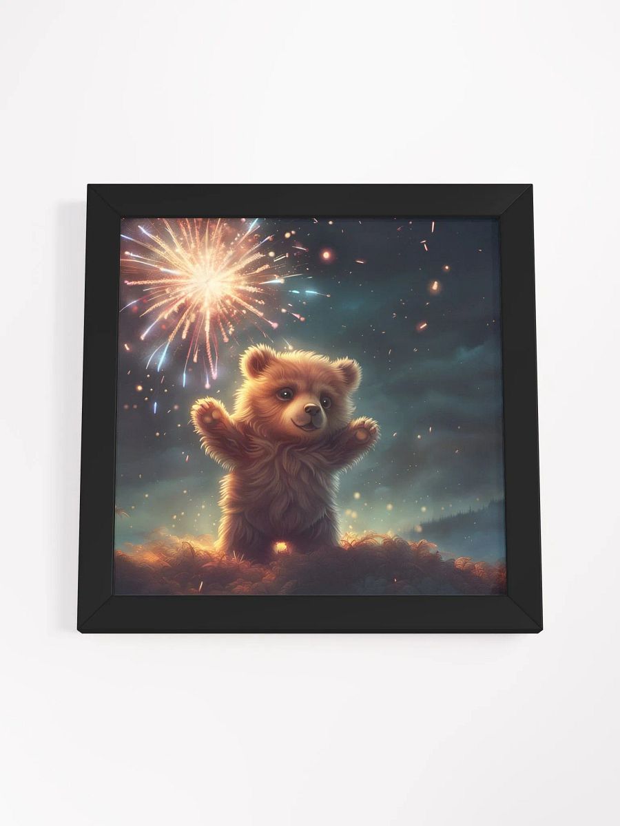 Framed Fireworks Bear Poster product image (34)