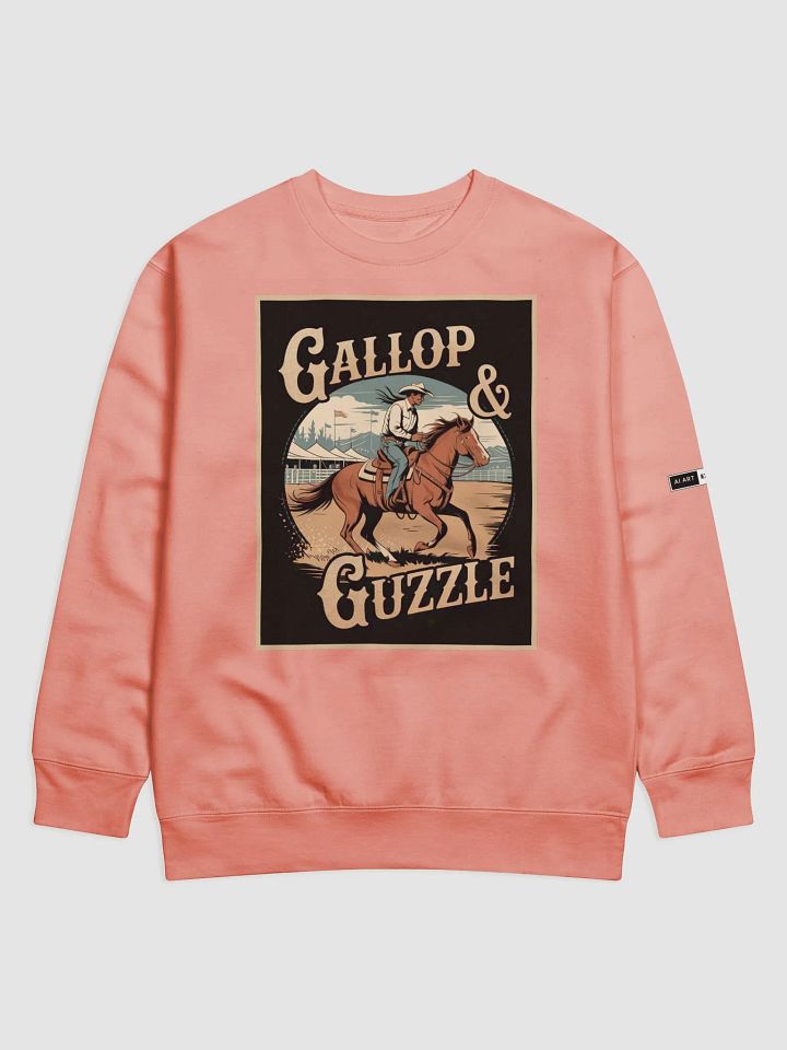 "GALLOP & GUZZLE" premium cotton sweatshirt product image (1)