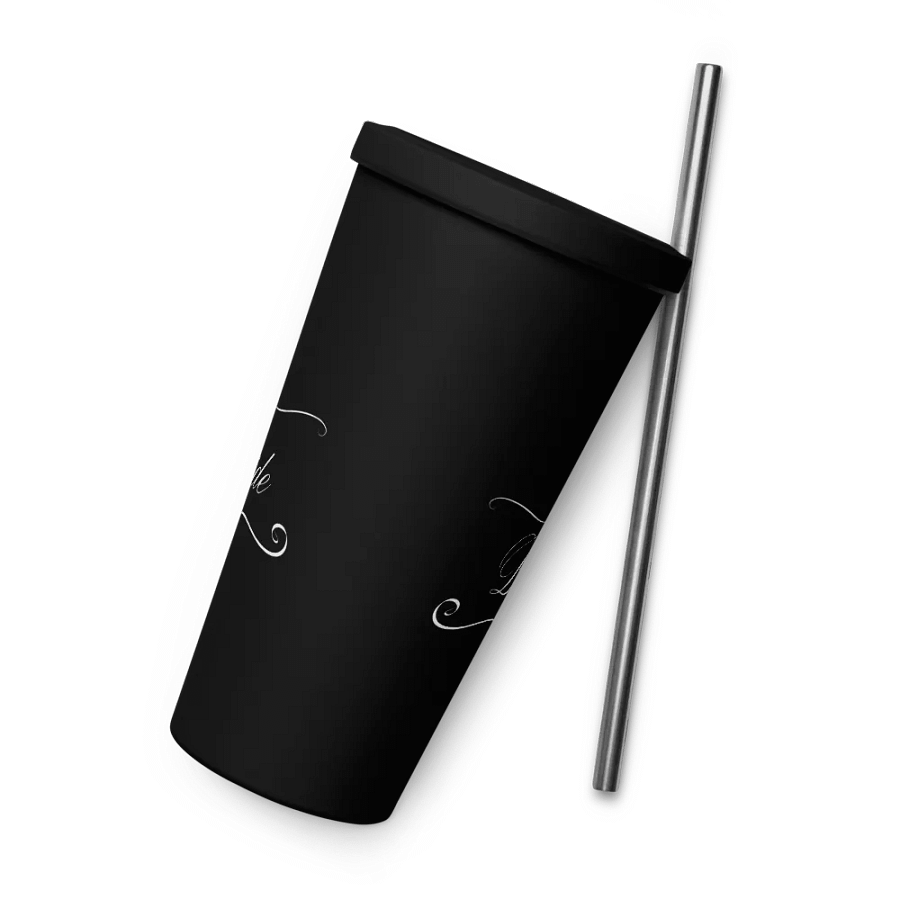 Tumbler with Straw - Bride - White Text product image (10)