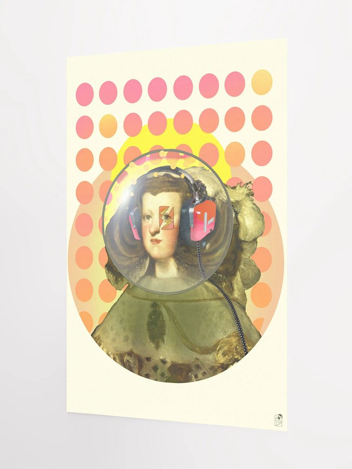 Queen of Space by Frank Fonik (AM/FM Radio Headphone) , Techno EDM Matte Paper Poster product image (2)