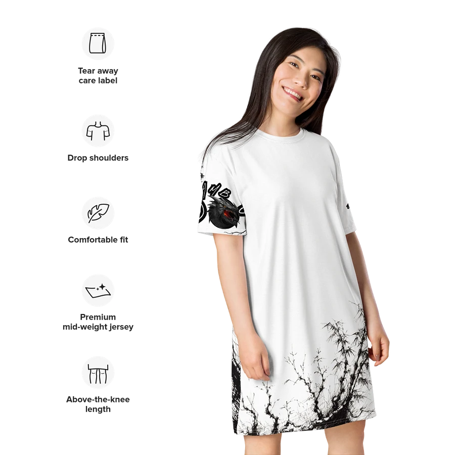 Bamboo Print T-Shirt Dress product image (19)