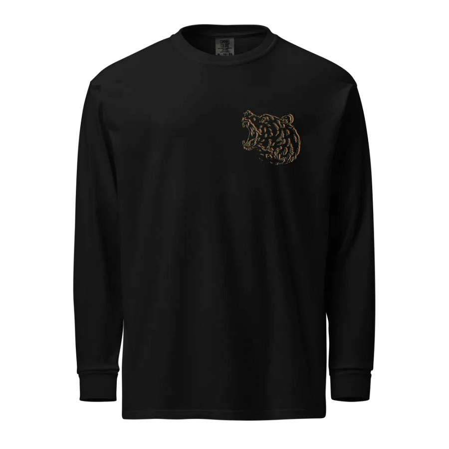Papa Bear Tee [Long Sleeve] (Black) product image (1)
