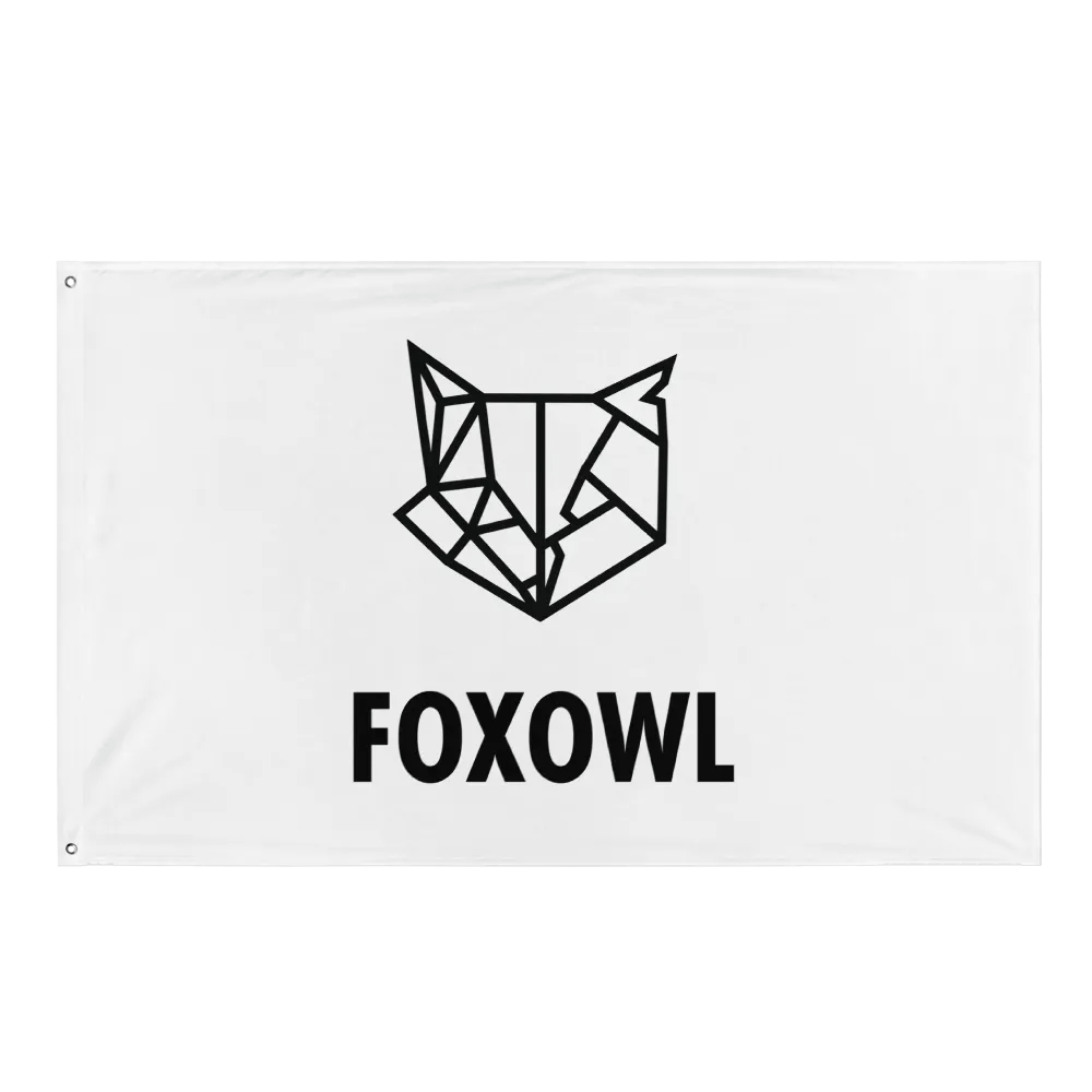 FOXOWL FLAG (WHITE) product image (1)