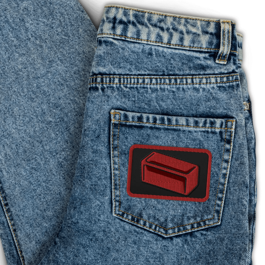 Red Sample Embroidered Patch product image (3)