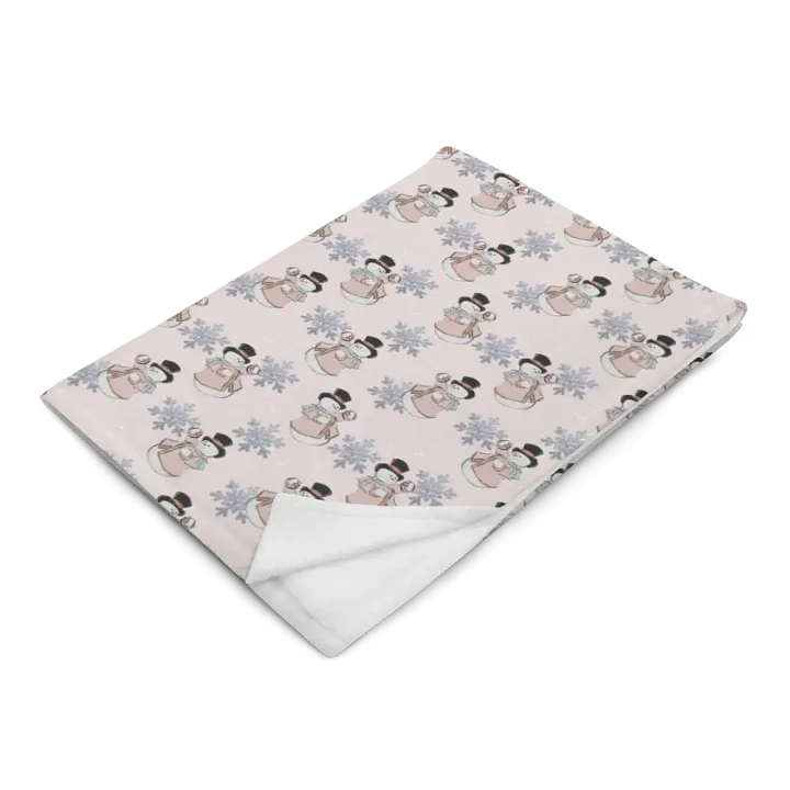 Pink Snowman Blanket product image (2)