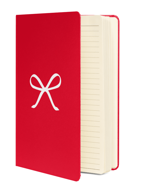 Ribbon Bow Hardcover Bound Lined Notebook product image (4)