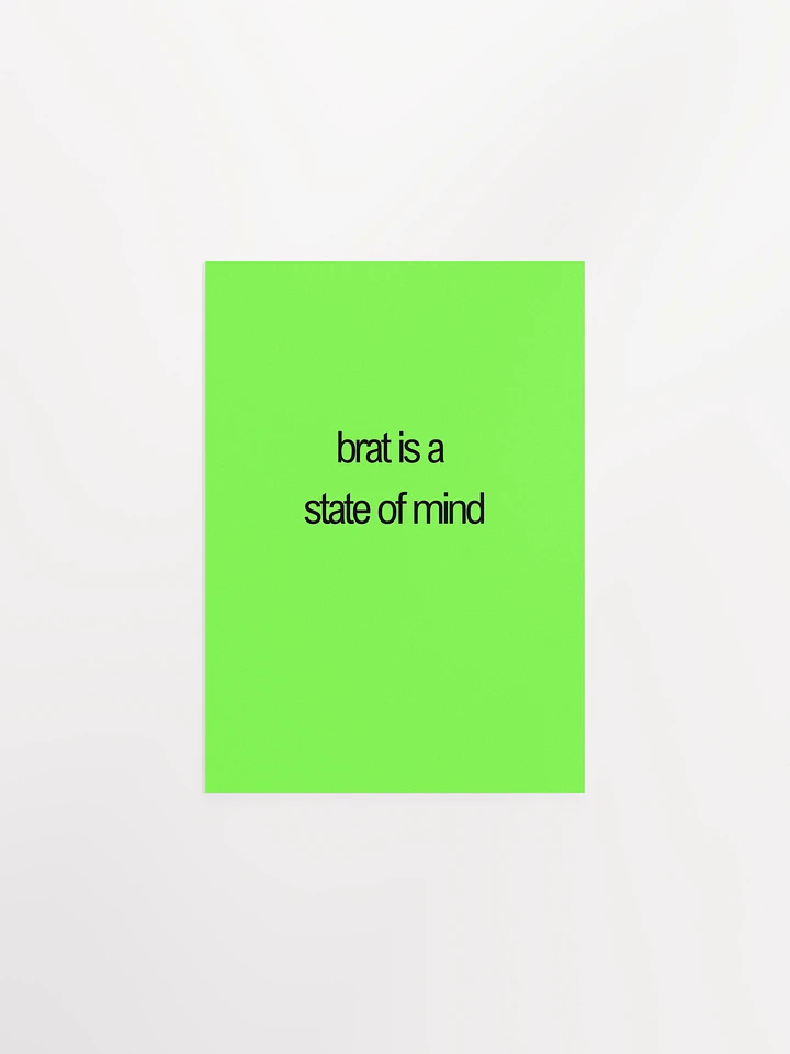 brat is a state of mind green poster product image (5)