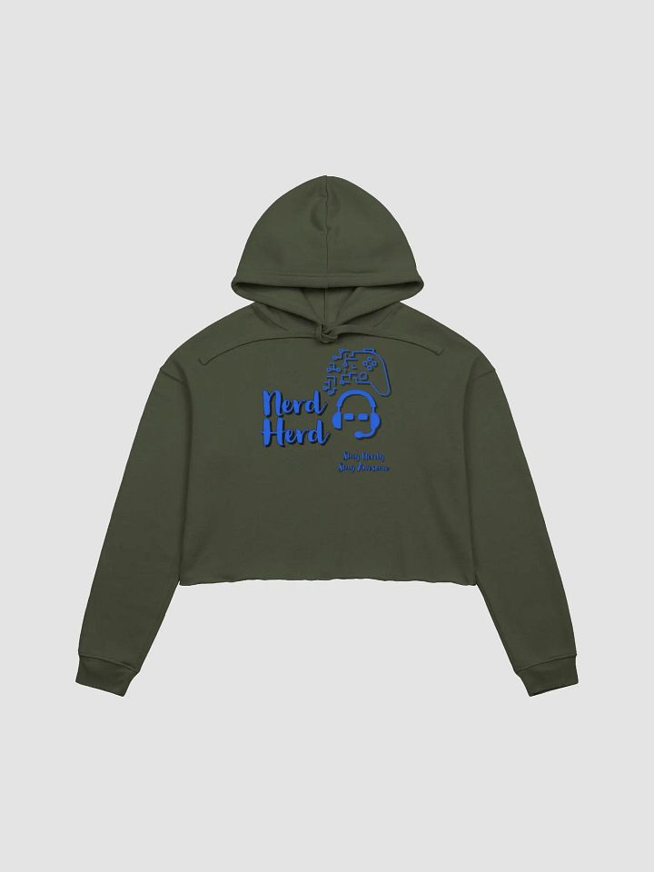 Nerd Herd Fleece Crop Hoodie product image (2)