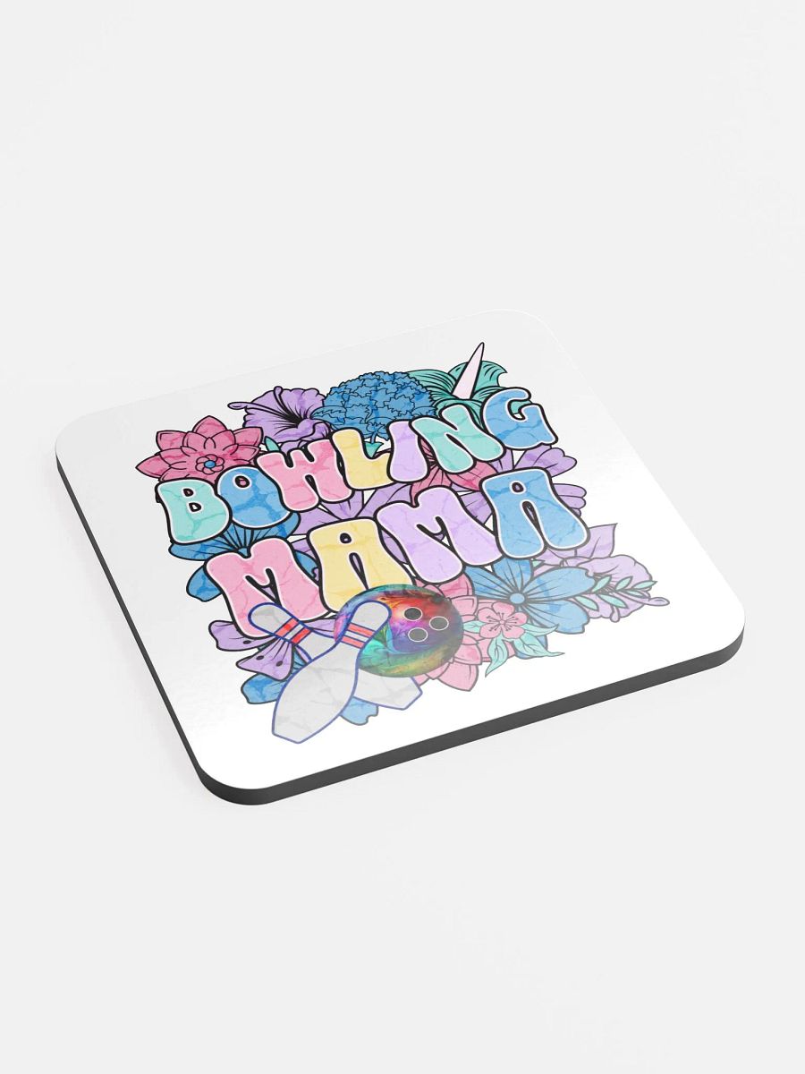 Bowling Mama Floral Cork Coaster product image (2)