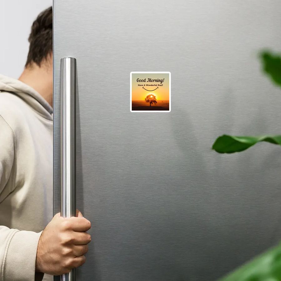 Smiling Sunrise Die-Cut Magnets product image (6)