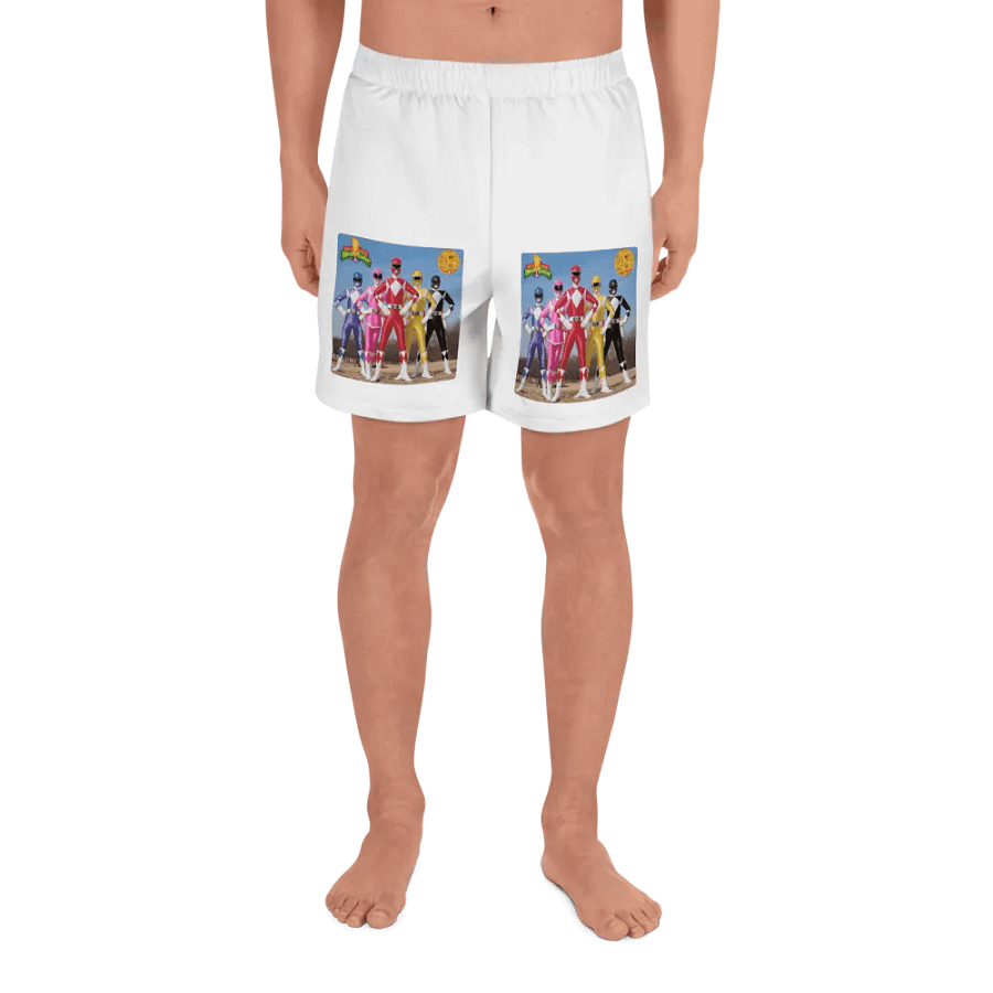Mighty Morphin Power Rangers All-Over Athletic Shorts product image (2)