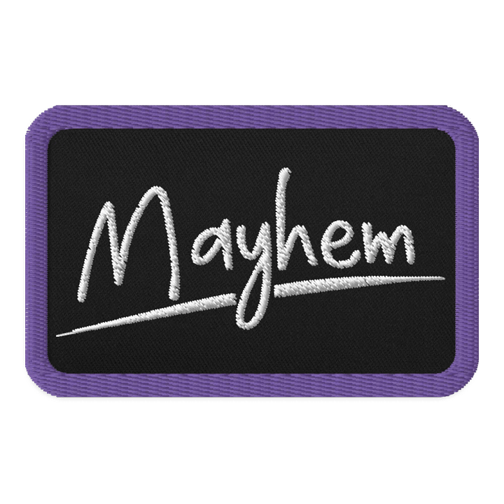 Mayhem Embroidered Patch (Rectangle) product image (1)