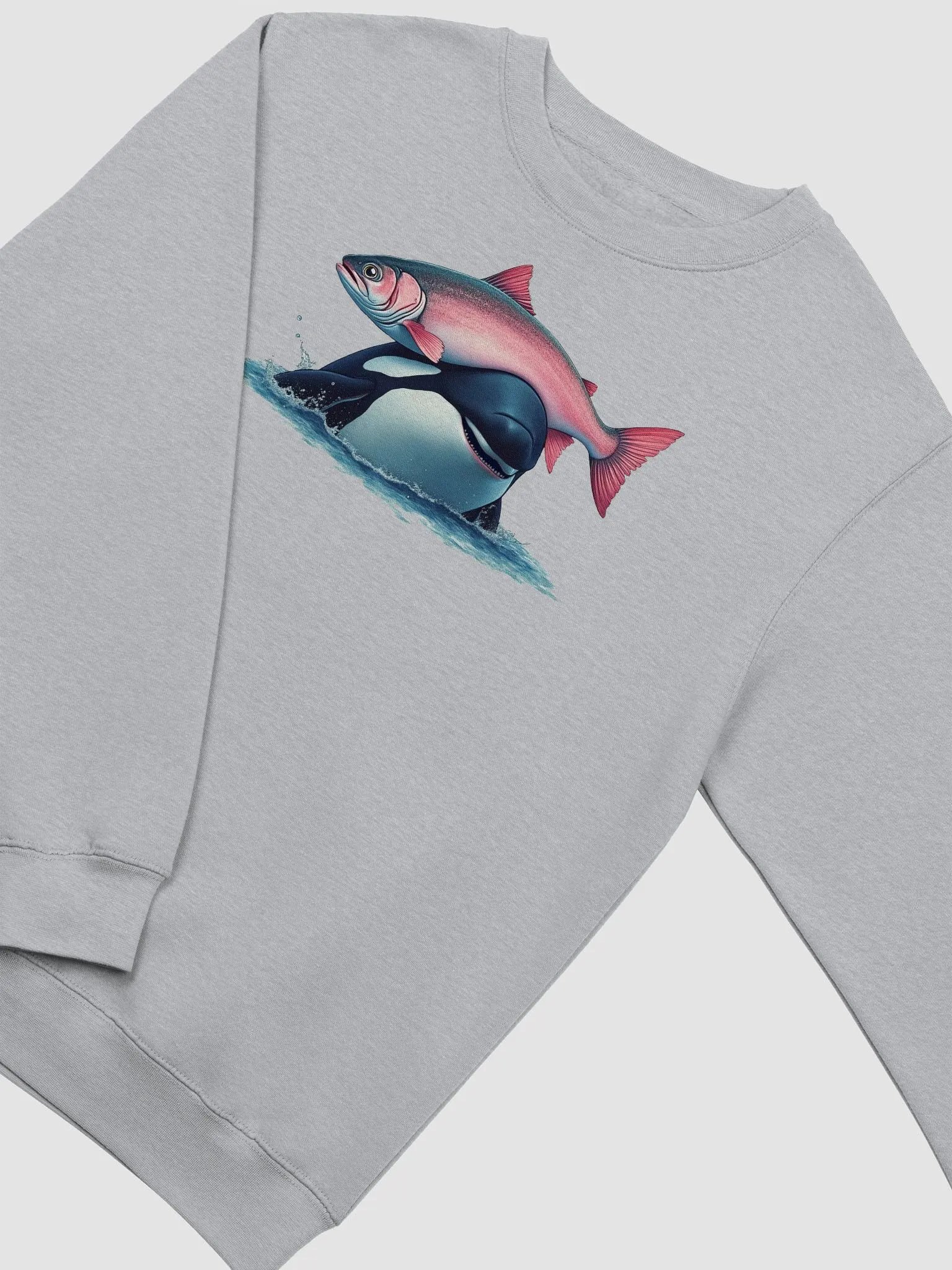 Orca and Salmon Sweatshirt product image (3)