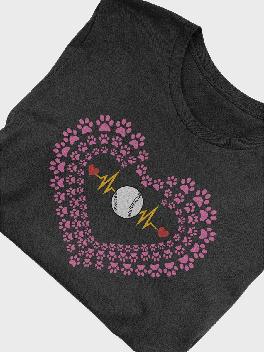 Heart Paw Print Baseball T-Shirt product image (15)