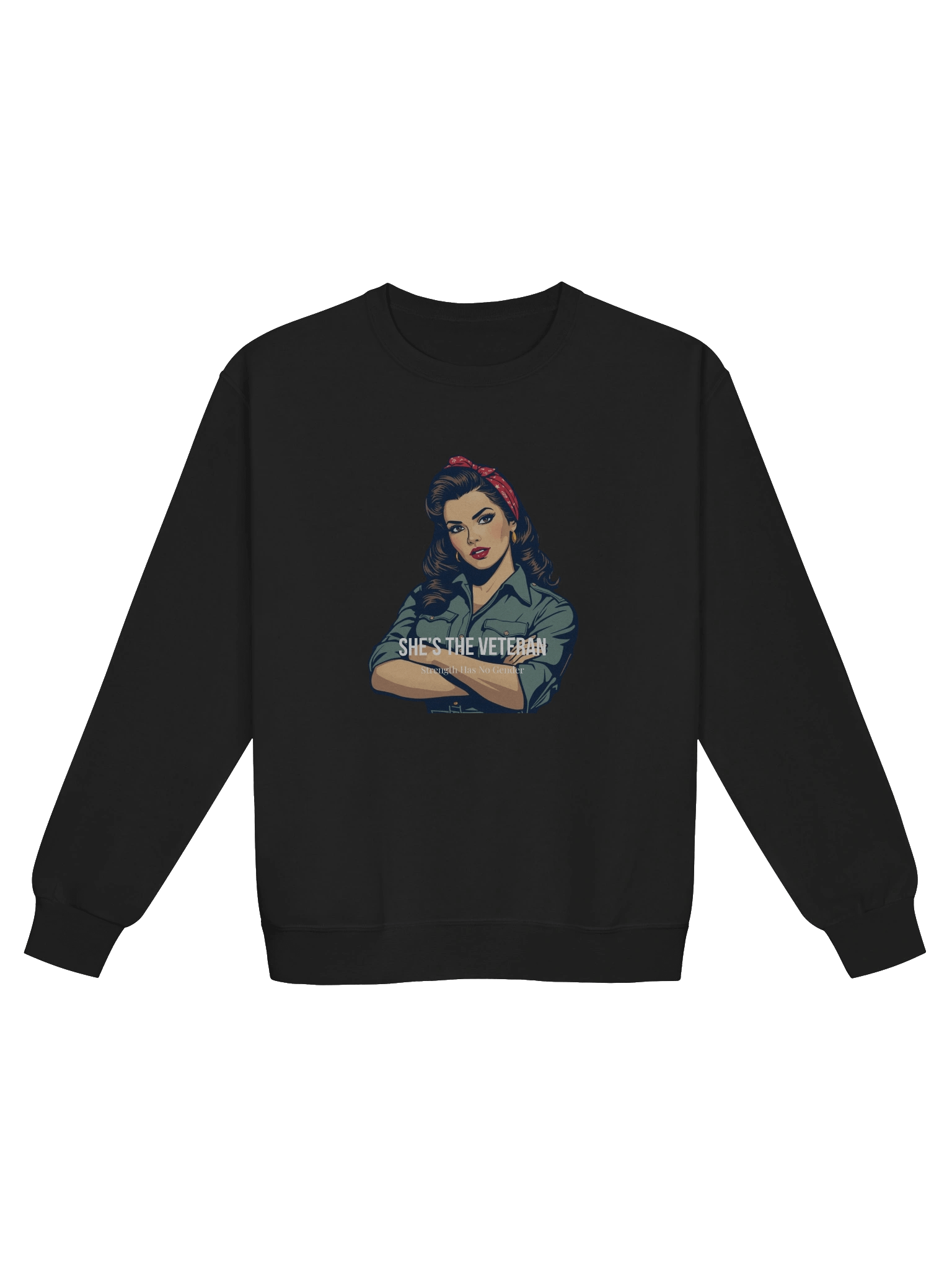 She’s The Veteran Crew Neck Sweatshirt product image (1)
