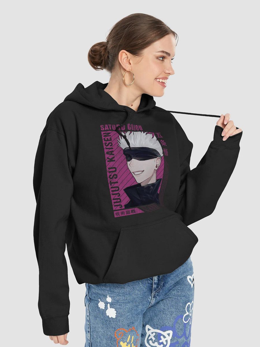 Jujutsu Kaisen Satoru Gojo Confident Smile Sweatshirt – Gildan Midweight product image (4)