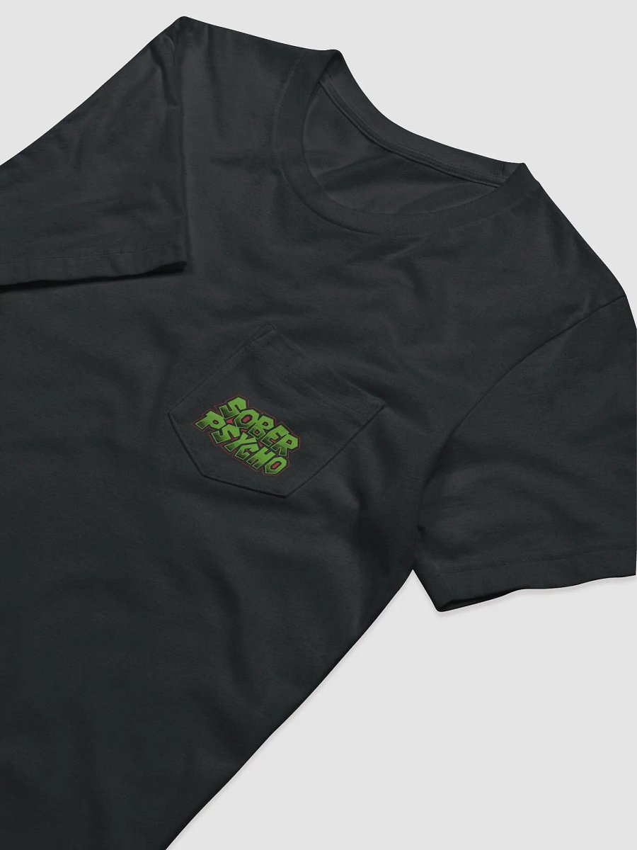 Unisex Sober Psycho Logo 2 Pocket T-Shirt product image (3)