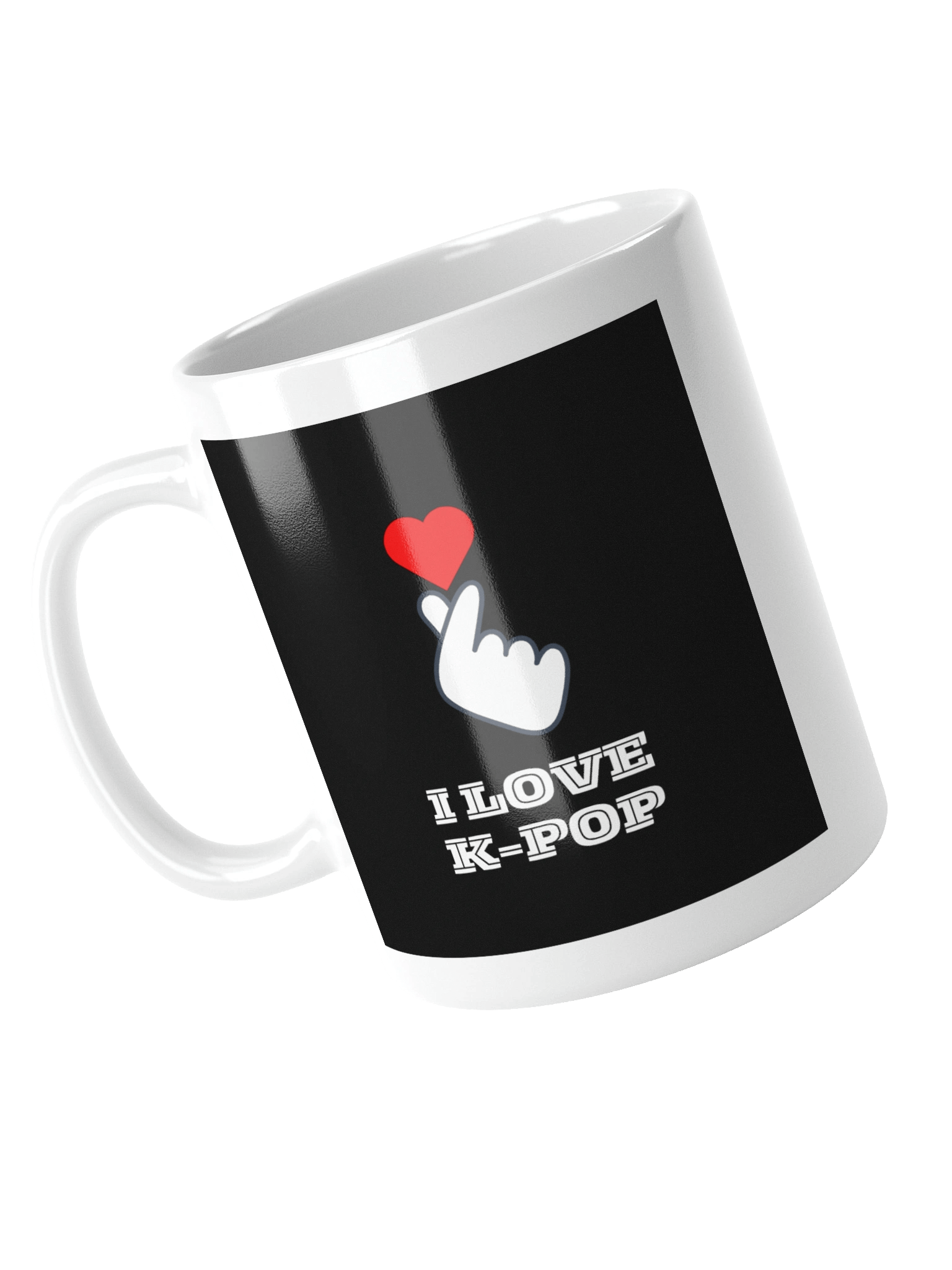 K-POP South Korean finger heart symbol mug product image (4)