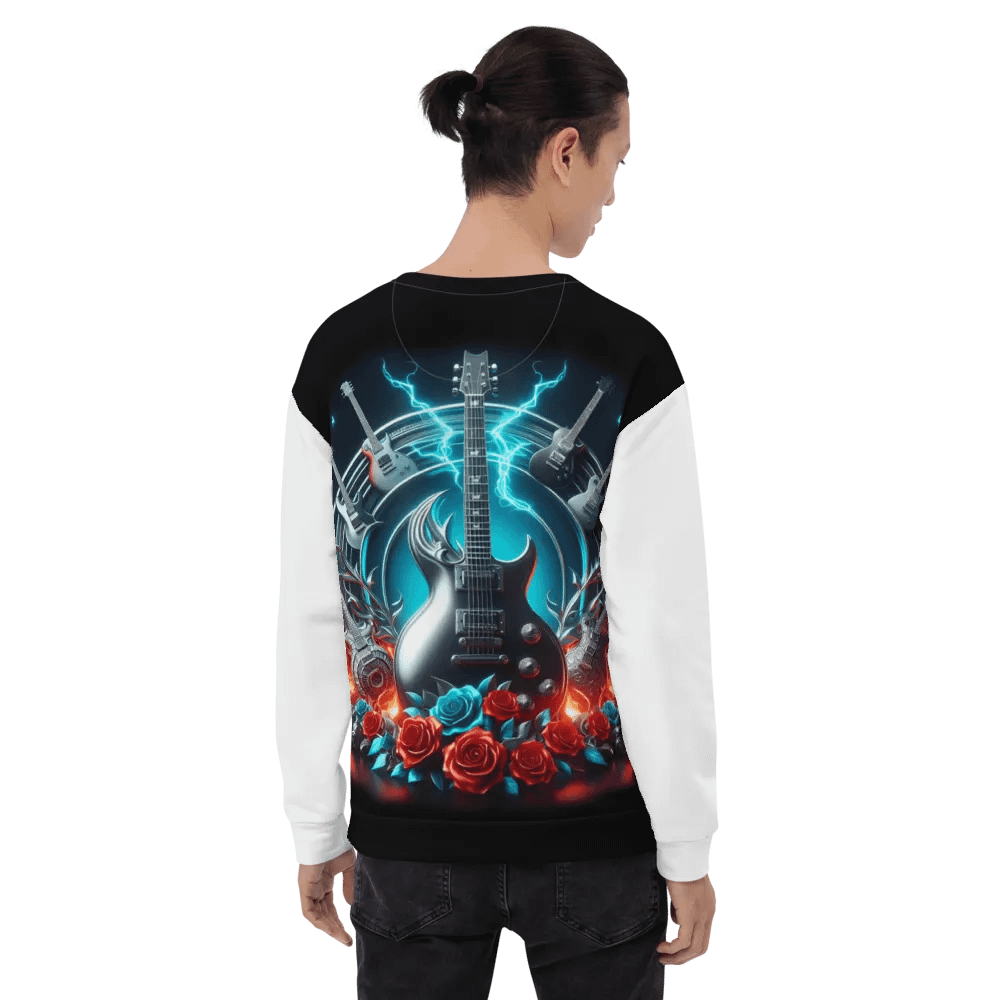 Electric Silver Lightning Guitars - Unisex Sweatshirt #15 product image (7)