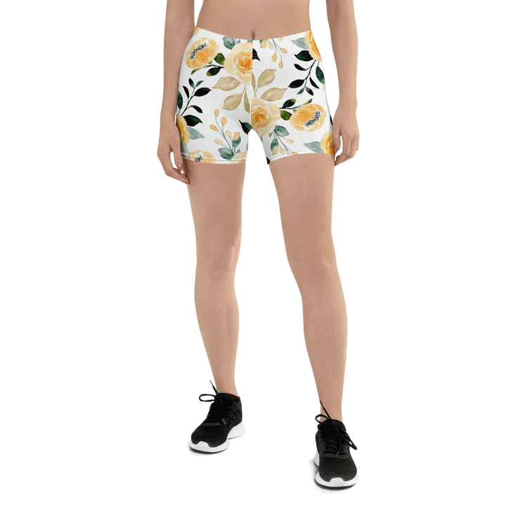 Yellow Roses Floral Shorts product image (1)